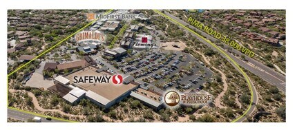 20551-20975 N Pima Rd, Scottsdale, AZ - aerial  map view