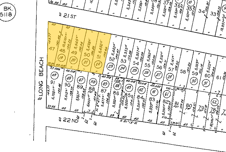 1700-1716 E 21st St, Los Angeles, CA for rent - Plat Map - Image 3 of 3