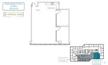 1 Almaden Blvd, San Jose, CA to rent Floor Plan- Image 2 of 2