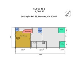 562 Wylie Rd SE, Marietta, GA for rent Site Plan- Image 1 of 3