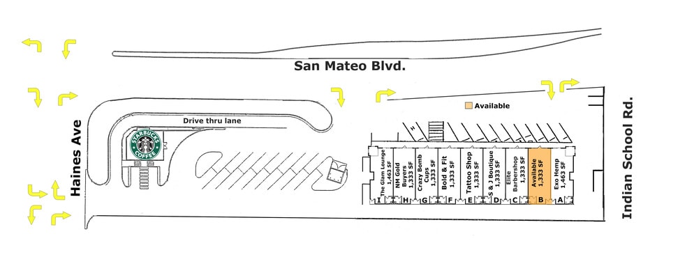 2130 NE San Mateo, Albuquerque, NM for rent - Site Plan - Image 2 of 6