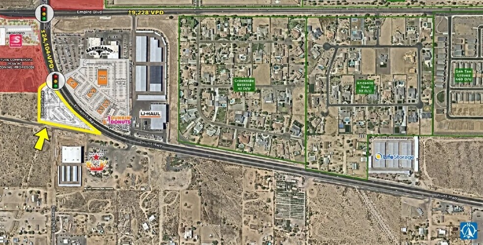 ELLSWORTH RD & HUNT HIGHWAY, Queen Creek, AZ for rent - Primary Photo - Image 1 of 2