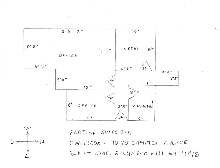 110-20 Jamaica Ave, Richmond Hill, NY for rent - Floor Plan - Image 3 of 4