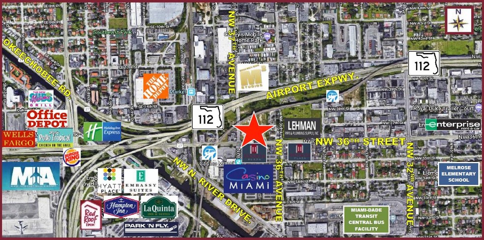 NW 36th Street & NW 37th Avenue, Miami, FL for sale - Aerial - Image 1 of 1