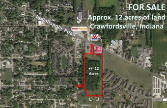 Indianapolis Rd, Crawfordsville, IN for sale Aerial- Image 1 of 2