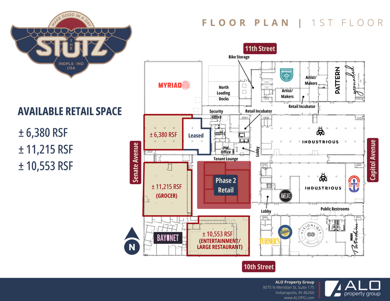 1020-1090 N Capitol Ave, Indianapolis, IN for rent - Site Plan - Image 2 of 47