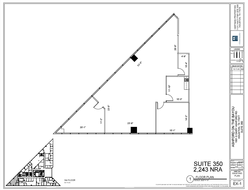 1001 S Dairy Ashford Rd, Houston, TX for rent Floor Plan- Image 1 of 1