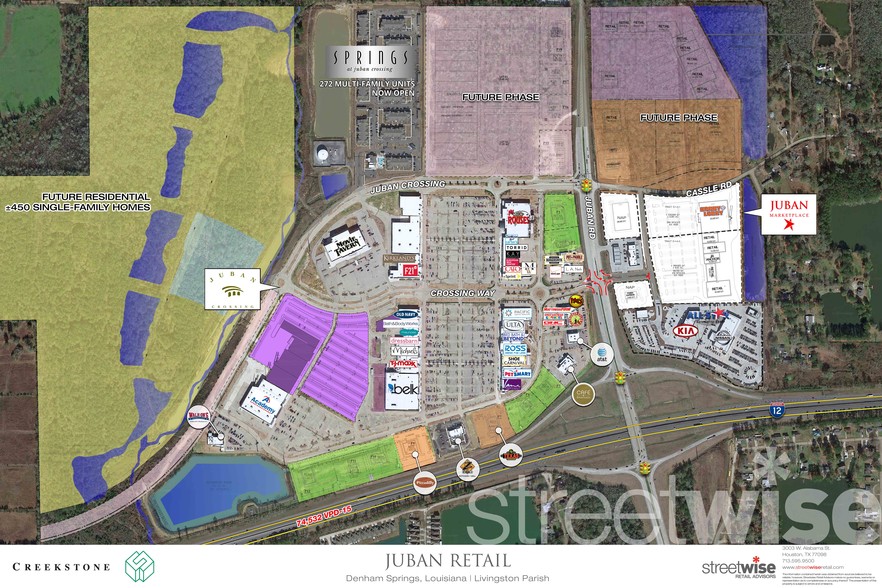 Juban Marketplace, Denham Springs, LA for rent - Site Plan - Image 2 of 4