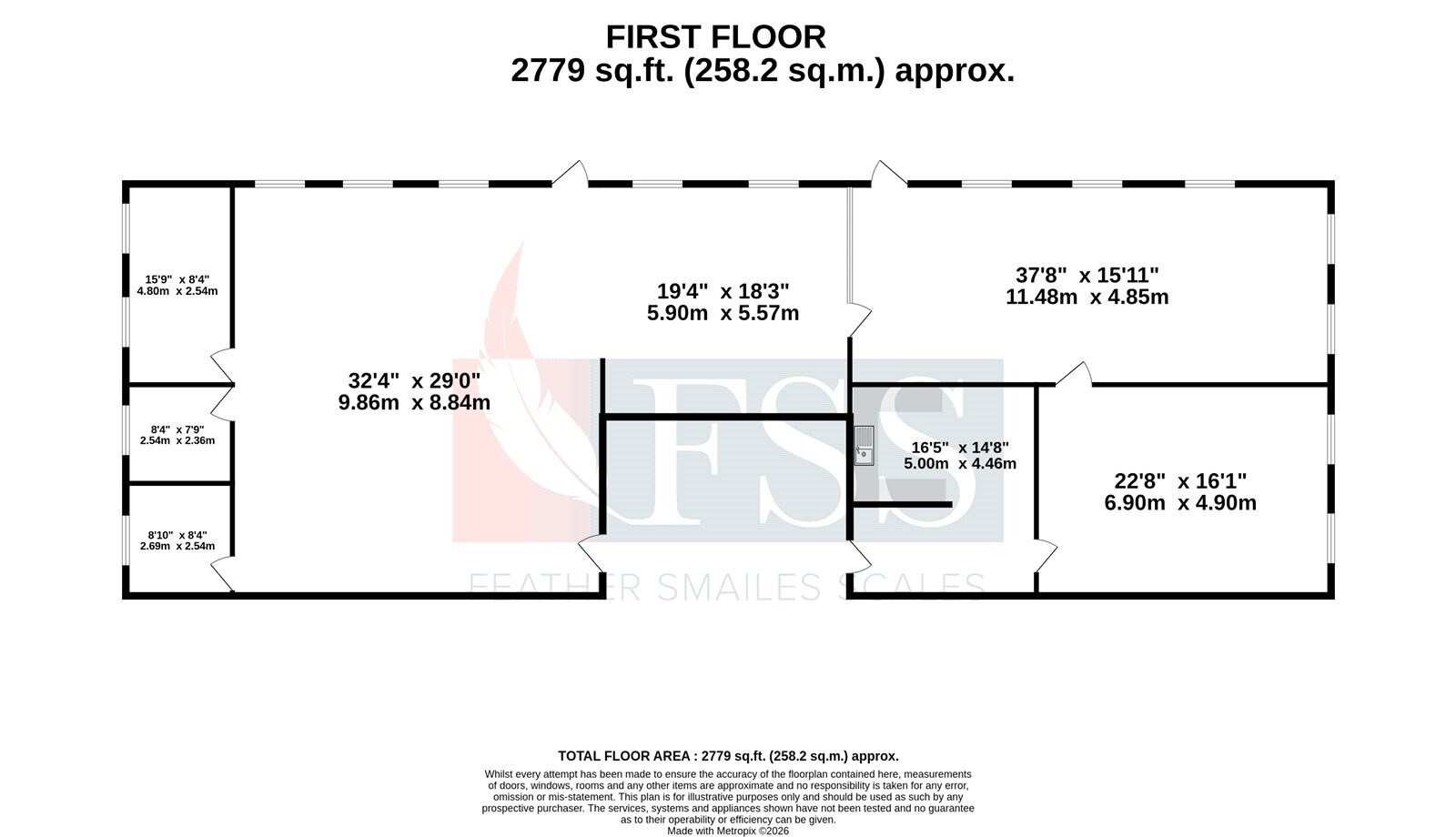Walton Rd, Wetherby to rent Floor Plan- Image 1 of 10