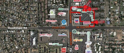 835-865 N Gilbert Rd, Gilbert, AZ - aerial  map view - Image1