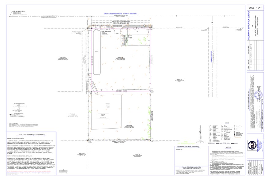 820 W Landstreet Rd, Orlando, FL for rent - Site Plan - Image 1 of 4