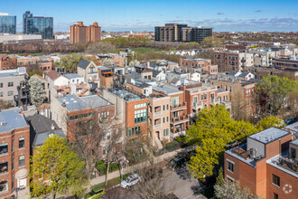 1428 N Cleveland Ave, Chicago, IL - aerial  map view