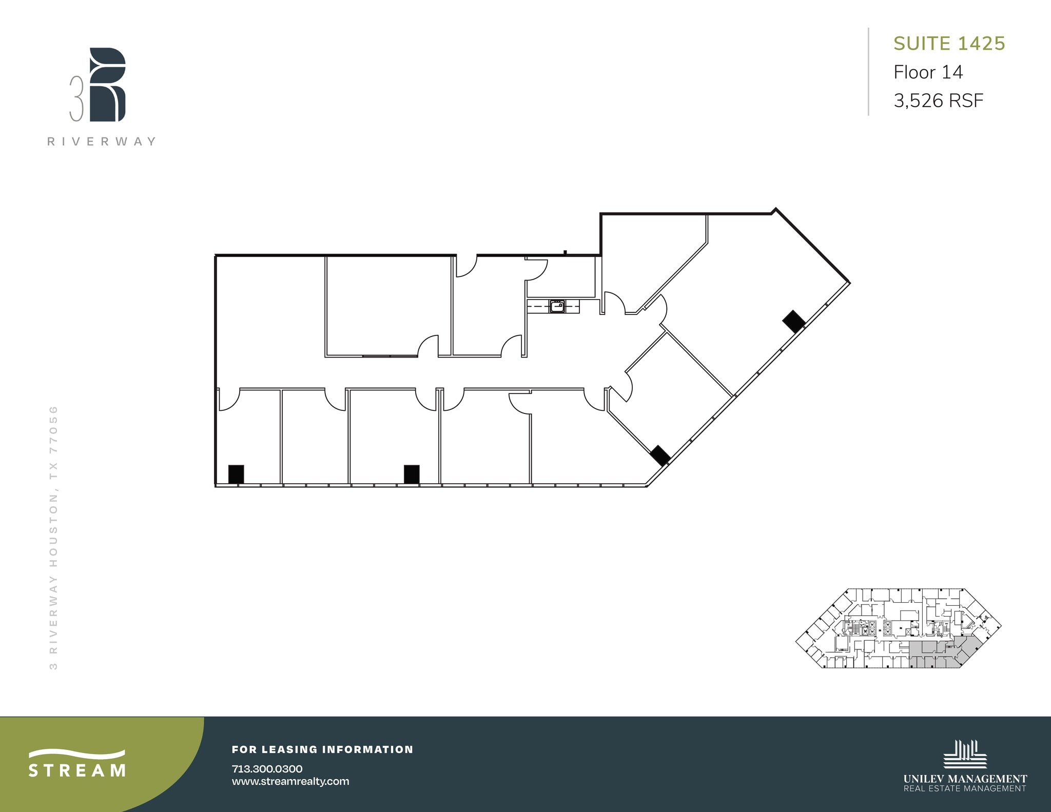 3 Riverway, Houston, TX to rent Floor Plan- Image 1 of 1