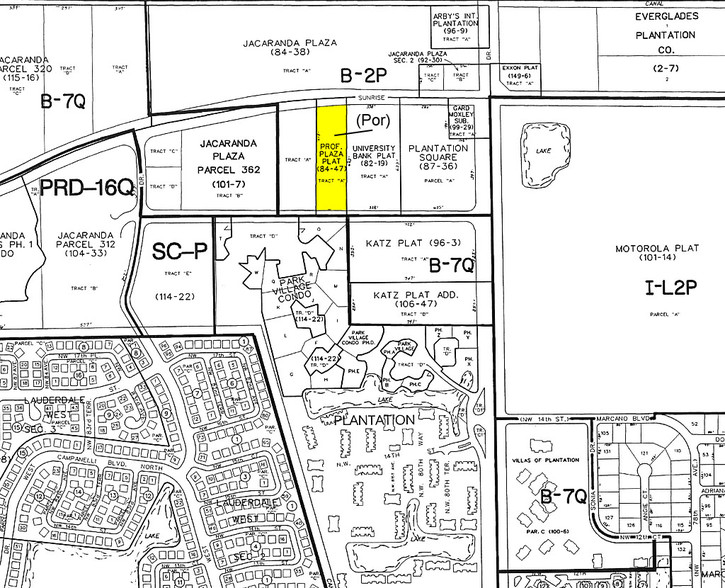 8200 W Sunrise Blvd, Plantation, FL for sale - Plat Map - Image 2 of 28