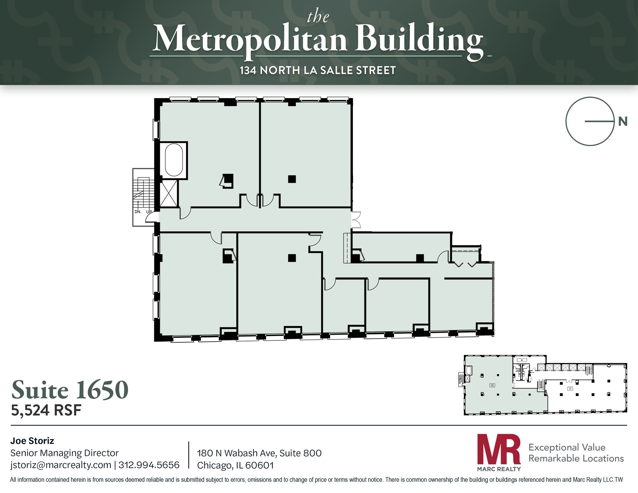 134 N LaSalle St, Chicago, IL to rent Floor Plan- Image 1 of 1