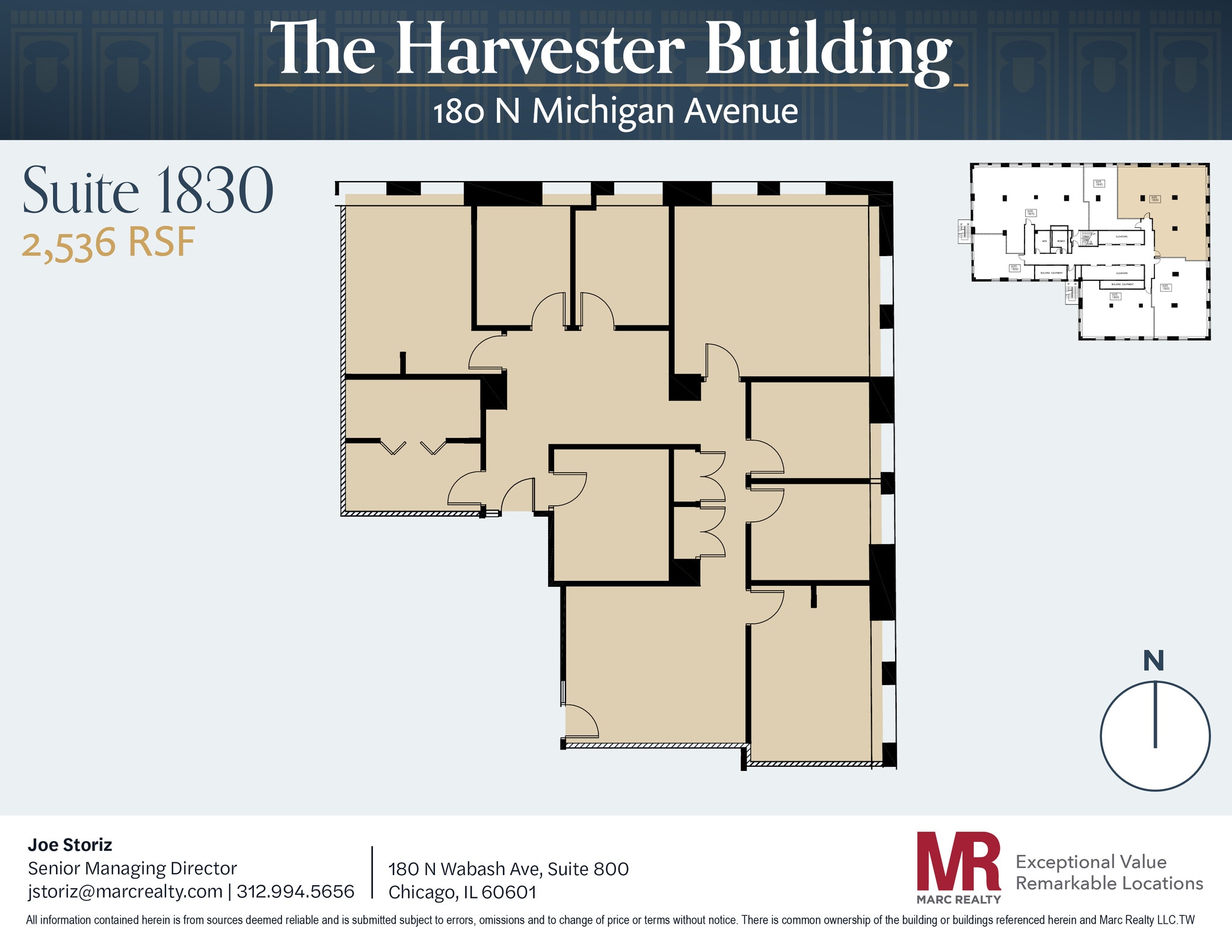 180 N Michigan Ave, Chicago, IL to rent Floor Plan- Image 1 of 1