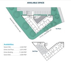 190 Newport Center Dr, Newport Beach, CA for rent Floor Plan- Image 1 of 1