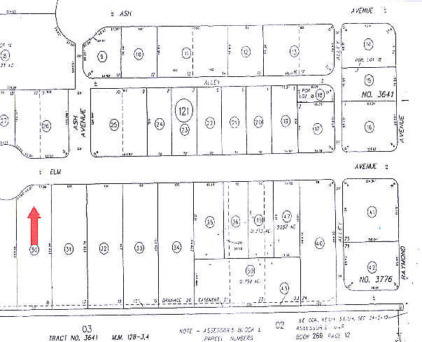 1010 E Elm Ave, Fullerton, CA for rent - Plat Map - Image 3 of 7