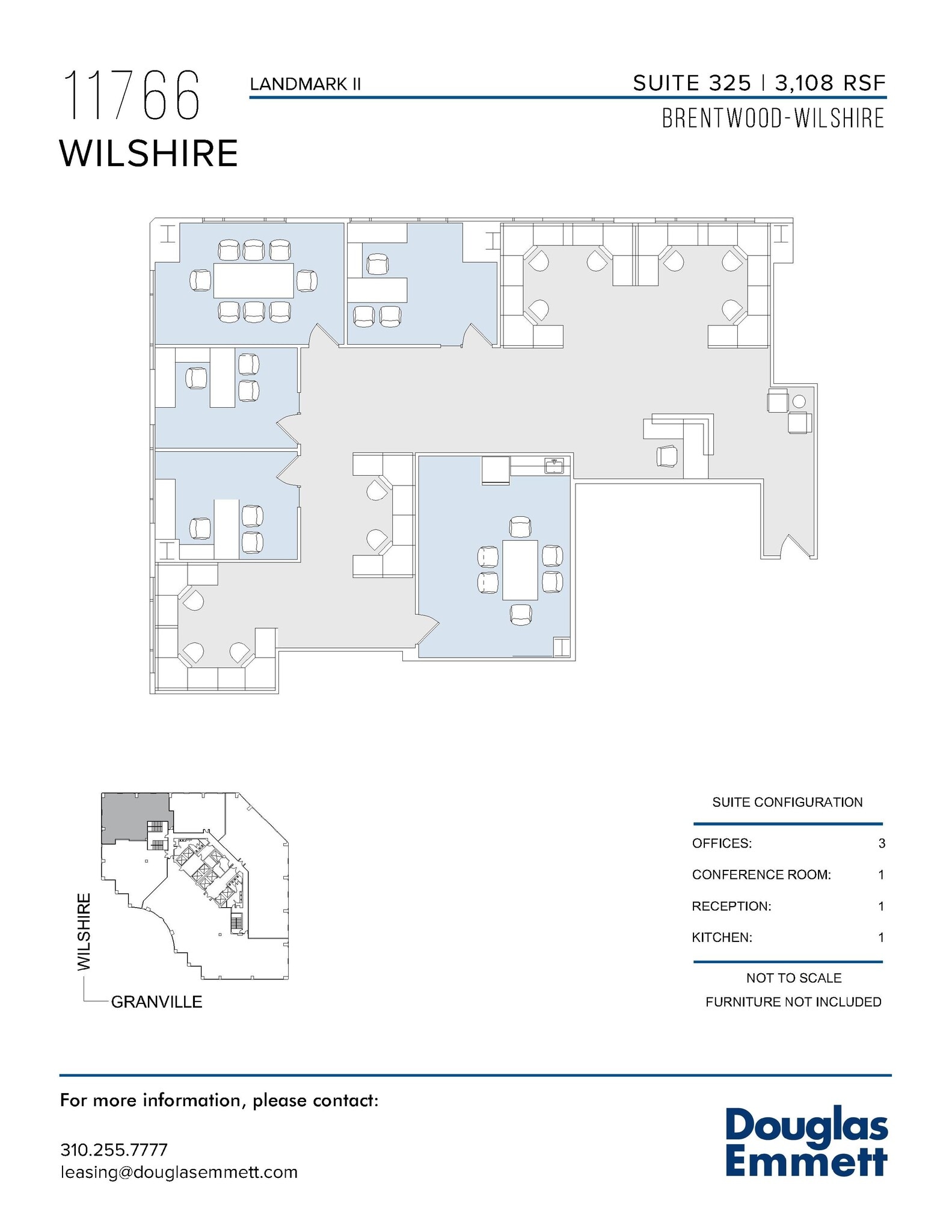 11766 Wilshire Blvd, Los Angeles, CA to rent Floor Plan- Image 1 of 1
