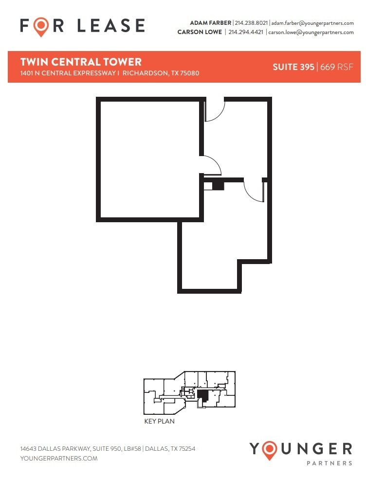 1401 N Central Expy, Richardson, TX to rent Floor Plan- Image 1 of 1