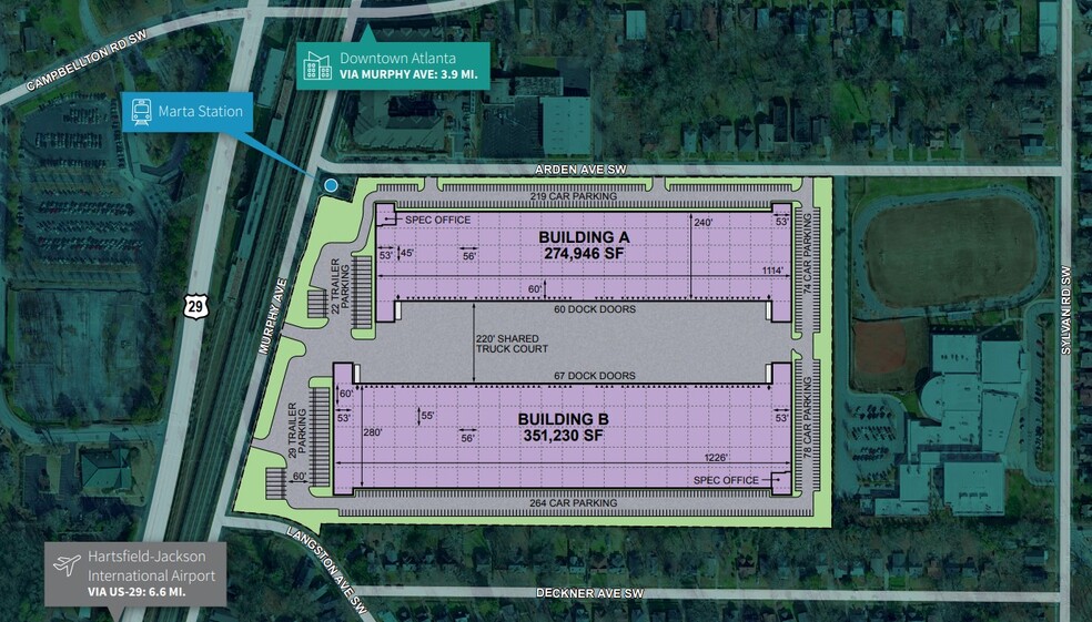 1400 Murphy Ave SW, Atlanta, GA for rent - Site Plan - Image 3 of 3