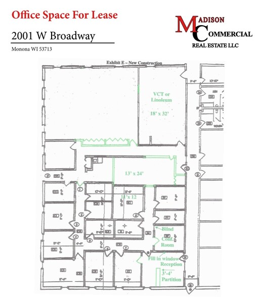 2001 W Broadway, Monona, WI for rent - Floor Plan - Image 2 of 3