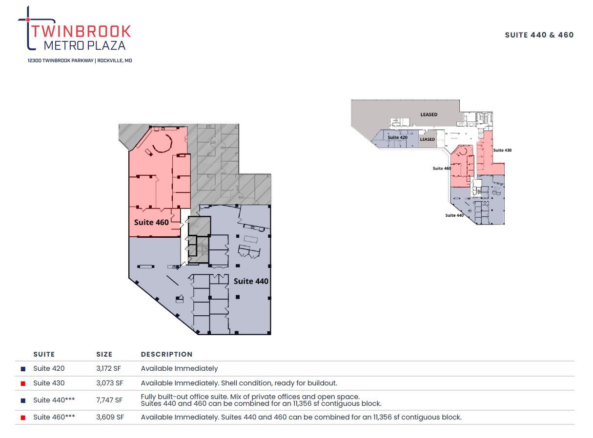 12300 Twinbrook Pky, Rockville, MD to rent Floor Plan- Image 1 of 1