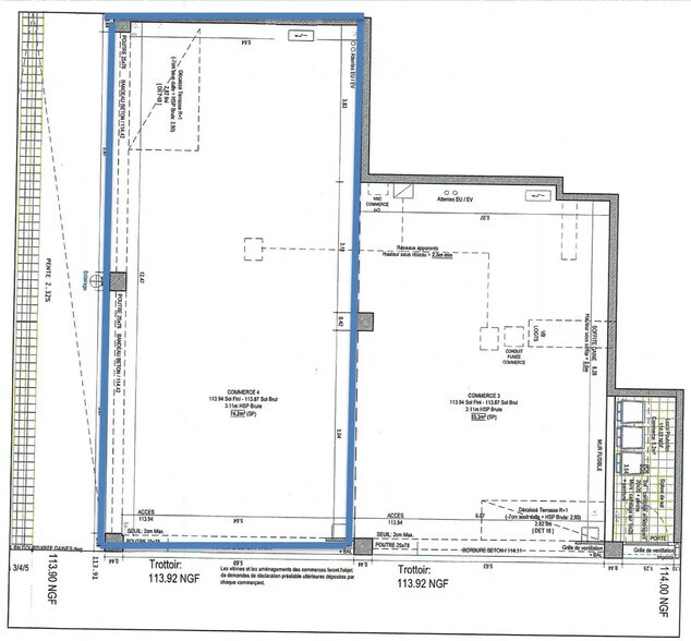 Retail in Montfermeil to rent - Floor Plan - Image 3 of 3