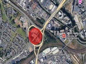 Canal St, Leeds, WYK - Aerial  map view