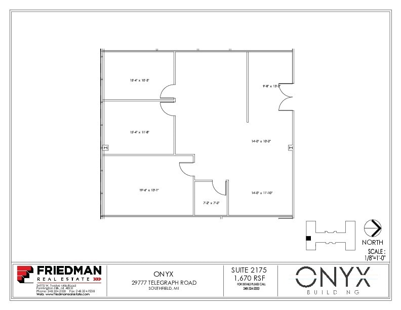 29777 Telegraph Rd, Southfield, MI to rent Floor Plan- Image 1 of 3