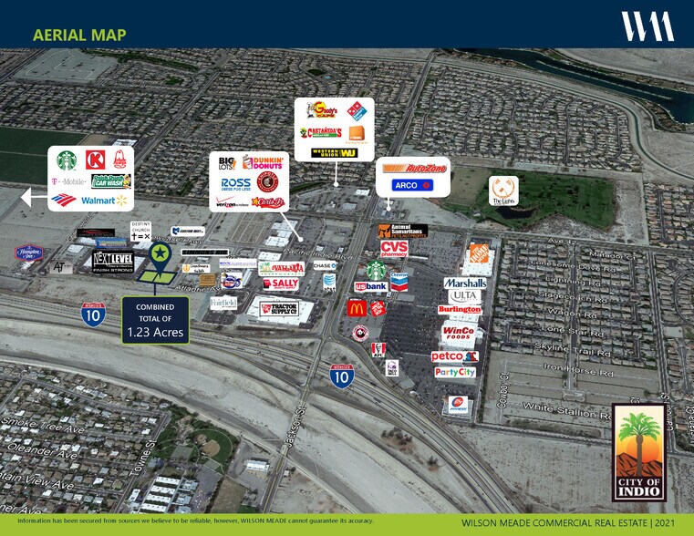 Caspian Atlantic Avenue, Indio 92203 2 lots 1.23 A. Zoned MU (DA