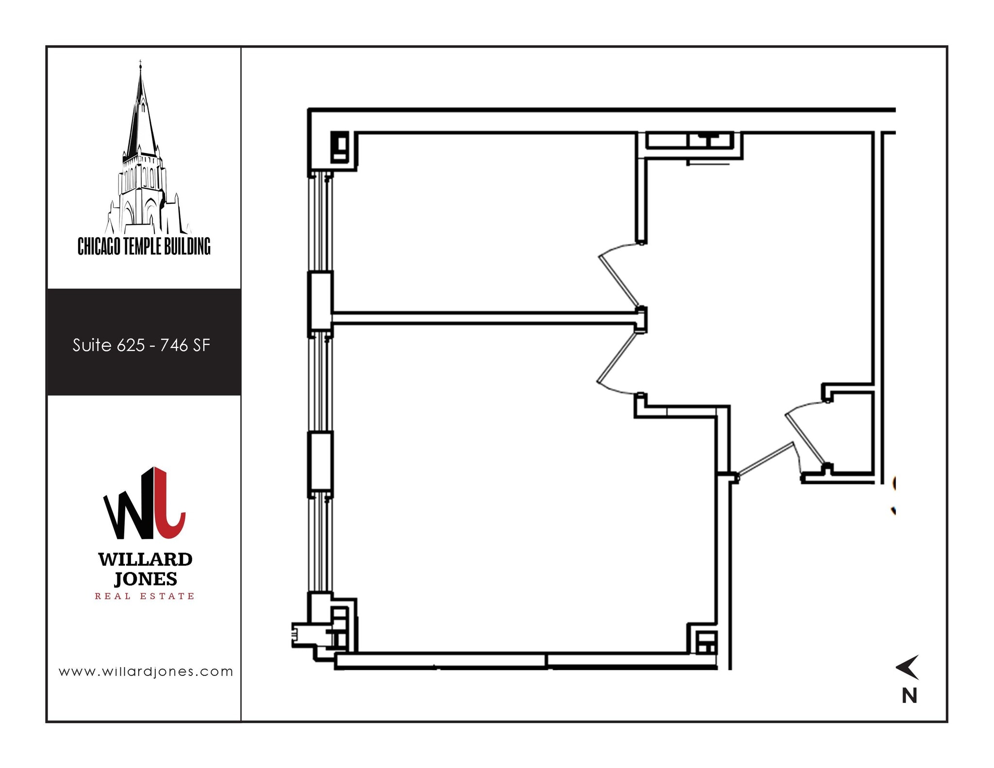 77 W Washington St, Chicago, IL to rent Floor Plan- Image 1 of 1