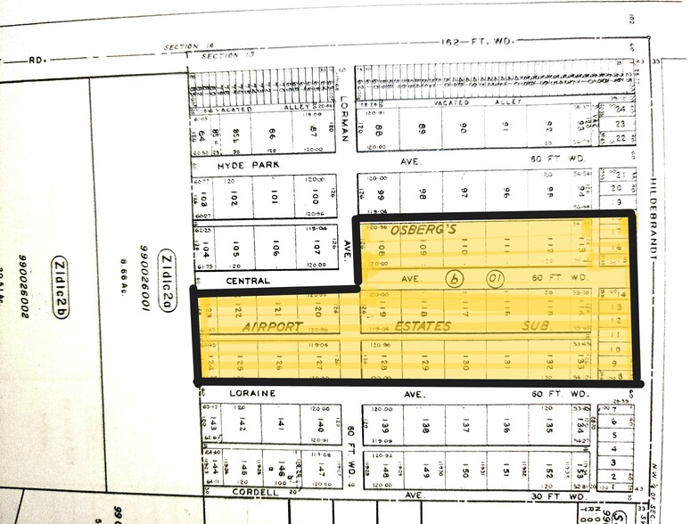 Vacant Hildebrandt, Romulus, MI for sale - Plat Map - Image 1 of 6