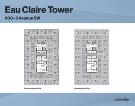 600 3rd Ave SW, Calgary, AB for rent Floor Plan- Image 1 of 2