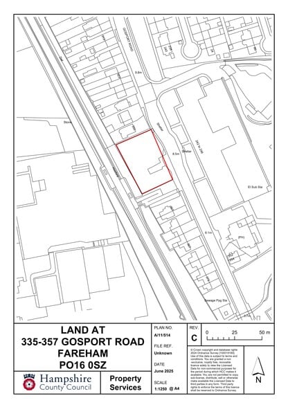 335-357 Gosport Rd, Fareham for sale - Site Plan - Image 3 of 3