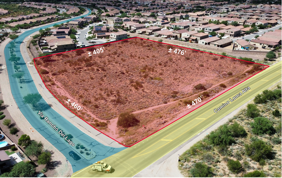 NWC Camino Loma Alta & Via Rancho Del Logo, Vail, AZ for sale - Building Photo - Image 1 of 5