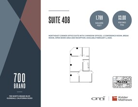 700 N Brand Blvd, Glendale, CA for rent Floor Plan- Image 1 of 1