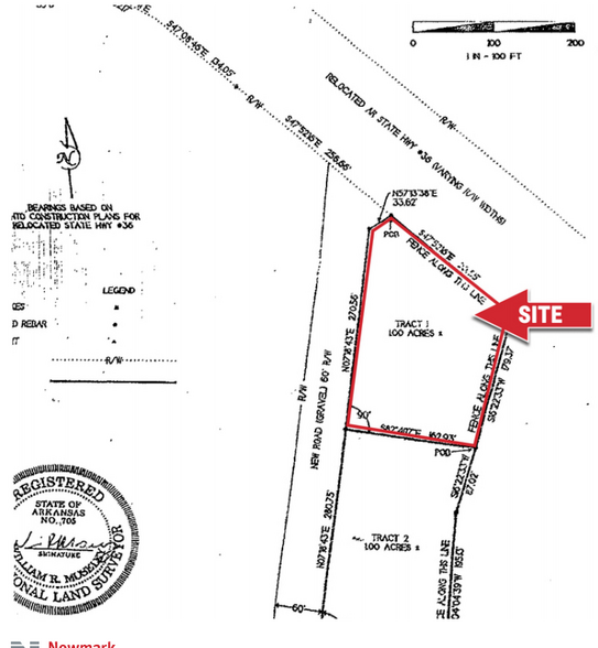 Beebe Capps Expy, Searcy, AR for sale - Plat Map - Image 3 of 4