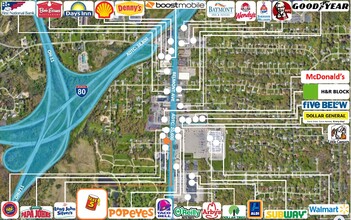 3570 Belmont Ave, Youngstown, OH - aerial  map view