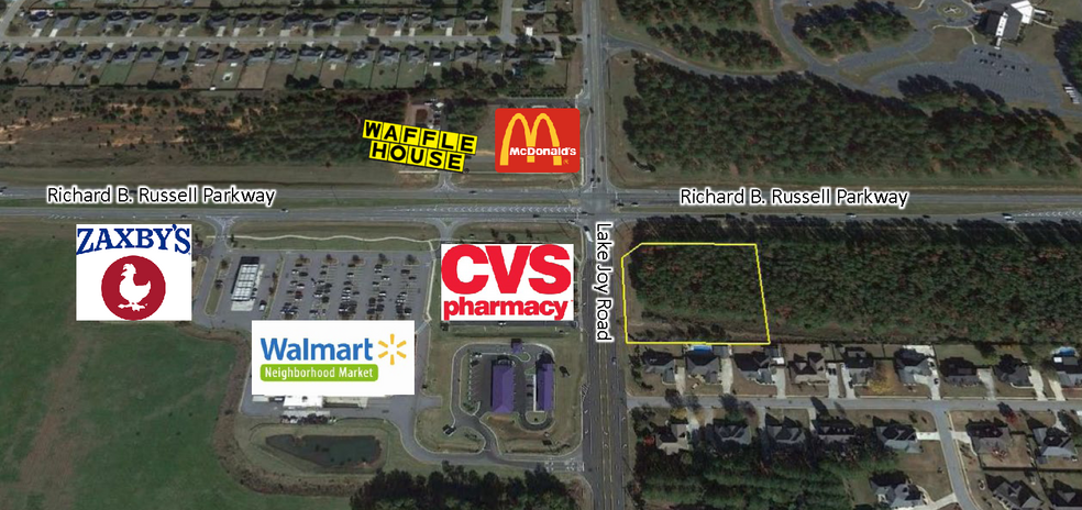 Russell Parkway and Lake Joy Road, Warner Robins, GA for sale - Primary Photo - Image 1 of 1