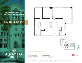 95 Merrick Way, Coral Gables, FL for rent Site Plan- Image 1 of 1