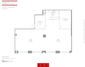 2811 McKinney Ave, Dallas, TX for rent Floor Plan- Image 1 of 6