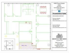 1000-4000 Town Center, Southfield, MI for rent Floor Plan- Image 2 of 2