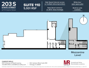 11 E Adams St, Chicago, IL for rent Floor Plan- Image 1 of 9