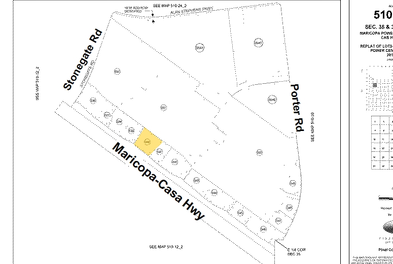 41940 W Maricopa-Casa Grande Hwy, Maricopa, AZ for rent - Plat Map - Image 2 of 5