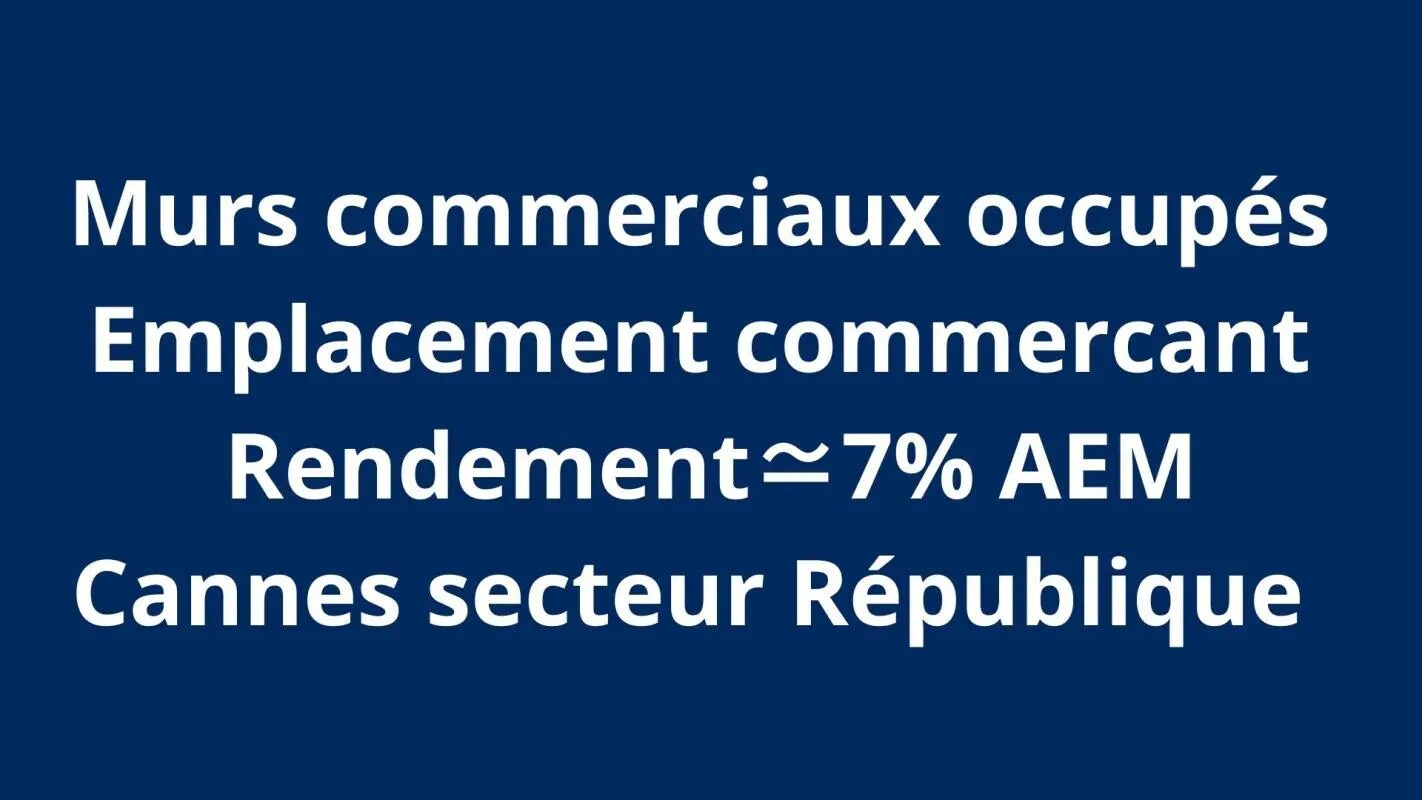 Retail in Cannes for sale Building Photo- Image 1 of 5