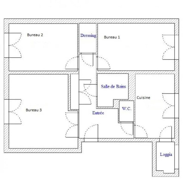 Office in Lyon for sale - Floor Plan - Image 1 of 5