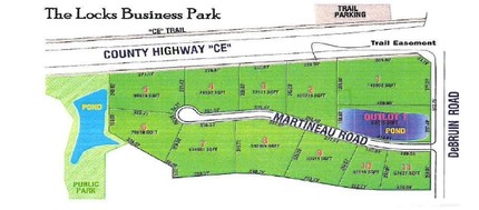 534 Martineau Rd, Combined Locks, WI - aerial  map view