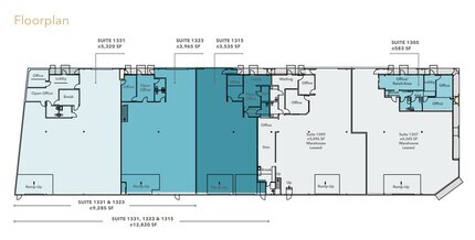 1305-1331 Rollins Rd, Burlingame, CA for rent Floor Plan- Image 1 of 4