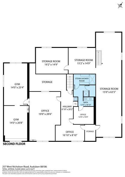 257 W Nicholson Rd, Audubon, NJ for sale - Floor Plan - Image 3 of 3